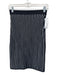 Reiss Size 0 Black & White Viscose & Nylon Striped Elastic Waist Skirt Black & White / 0