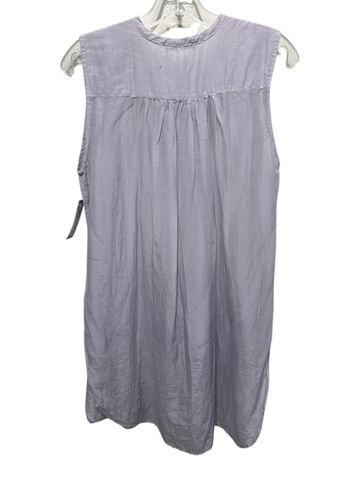 CP Shades Size XS Light Purple Cotton & Silk Sleeve Cut Outs Button Up Dress Light Purple / XS