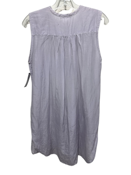 CP Shades Size XS Light Purple Cotton & Silk Sleeve Cut Outs Button Up Dress Light Purple / XS
