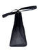 Silvano Biagini Gunmetal Leather Snakeskin Embossed pony hair Shiny Tote Bag Gunmetal