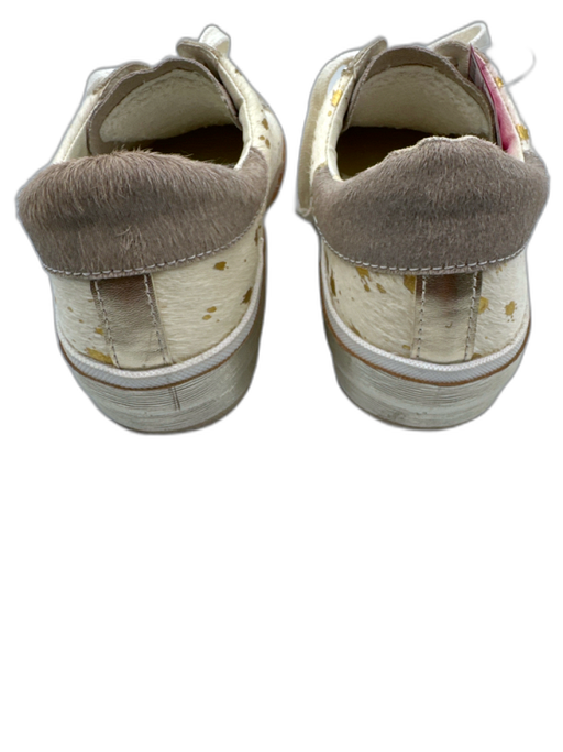 Dolce Vita Shoe Size 8 Cream, Gray, Multi Pony Hair Low Top Lace Up Sneakers Cream, Gray, Multi / 8