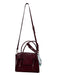 No Brand Burgundy Red Faux Leather Embossed Crossbody Gold Hardware Bag Burgundy Red / S