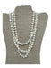 Kenneth Jay Lane Ivory Pearl & Gold Freshwater Pearl Gold hardware Hook Necklace Ivory Pearl & Gold