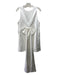 Sister Jane Size M White Polyester & Viscose Back Zip Sleeveless Sash Inc Dress White / M