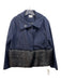 Tuckernuck Size M Navy Blue & Black Polyester & Wool Blend Faux Fur Jacket Navy Blue & Black / M