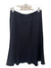 St John Collection Size 12 Black Wool Blend Elastic Waist Trumpet Skirt Black / 12