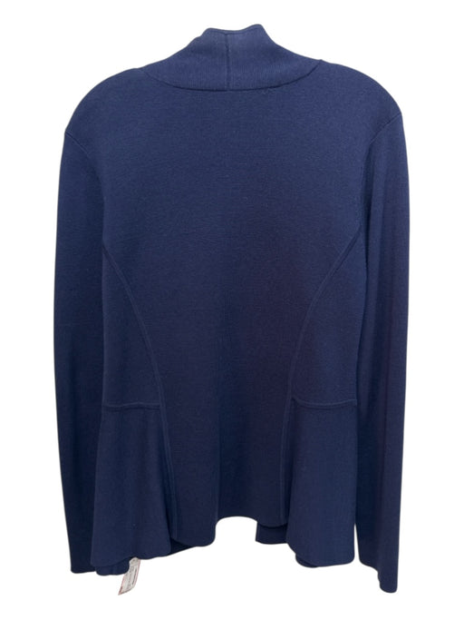 Eileen Fisher Size M Navy Blue Open Front Knit Long Sleeve Cardigan Navy Blue / M