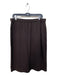 St John Size 12 Brown Wool Blend Textured Knee Length Elastic Waist Skirt Brown / 12