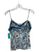 Veronica Beard Size 6 Blue, Black, Multi Silk Lace Detail Floral Print Top Blue, Black, Multi / 6