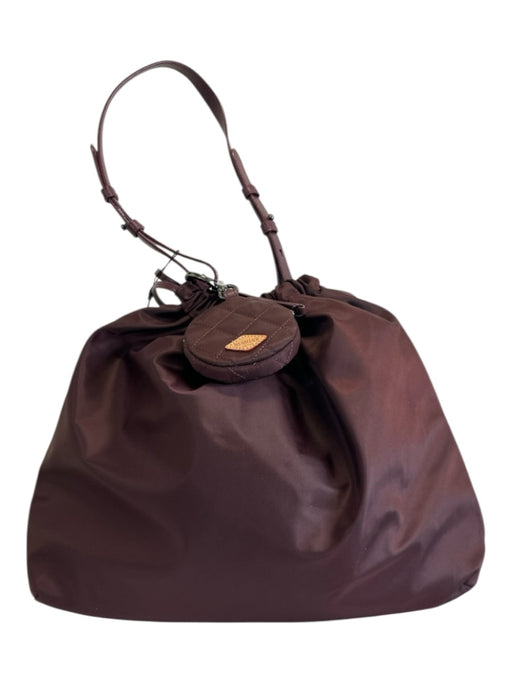MZ Wallace Burgundy Drawstring Shoulder & Crossbody Straps Quilted Bag Burgundy / Medium