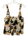 Zimmermann Size 3 Yellow, Pink, Brown Cotton Sleeveless Floral Elastic Top Yellow, Pink, Brown / 3