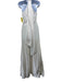 Galvan London Size 4 White Polyester Halter Neck Sleeveless Maxi Satin Gown White / 4