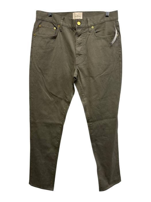 Sid Mashburn Size 33 Gray Cotton Ribbed Khakis Men's Pants Gray / 33