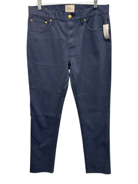 Sid Mashburn Size 33 Blue Cotton Ribbed Khakis Men's Pants Blue / 33