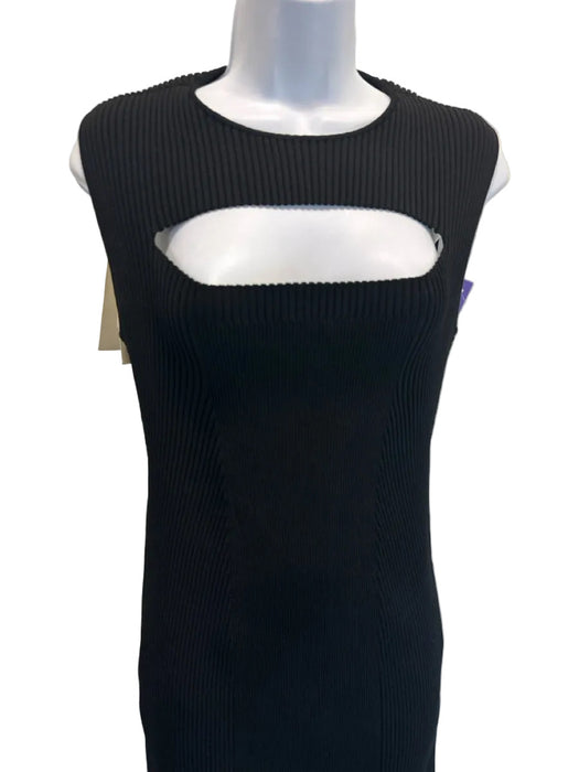 Alexander McQueen Size XL Black Viscose & Polyamide Sleeveless Cutout Dress