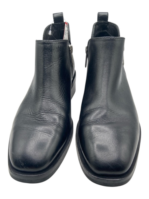 3.1 Phillip Lim Shoe Size 37 Black Leather Silver Hardware Zippers Flat Booties Black / 37