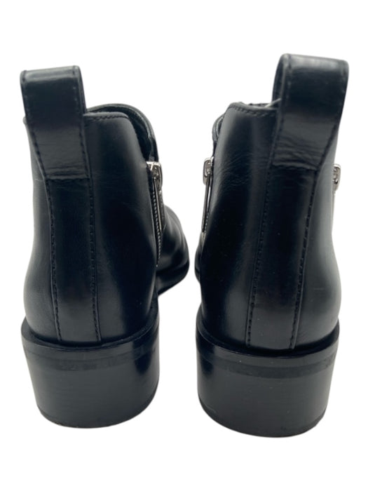 3.1 Phillip Lim Shoe Size 37 Black Leather Silver Hardware Zippers Flat Booties Black / 37