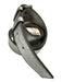 MCM Silver Coated Leather Crinkle Silver Hardware Belts Silver / M/L