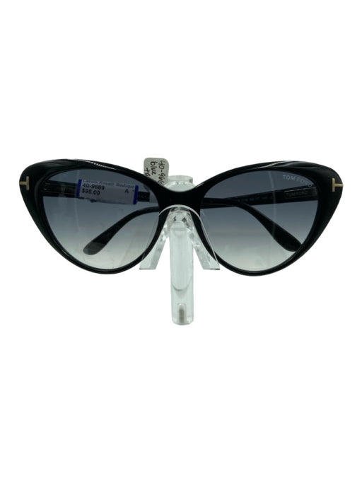 Tom Ford Black Acetate Gradient Lens Cat Eye Sunglasses Black