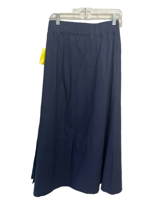 Goop G. Label Size 4 Navy Cotton Elastic Waist Side Slit Carpenter Pocket Skirt Navy / 4