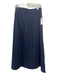 Goop G. Label Size 4 Navy Cotton Elastic Waist Side Slit Carpenter Pocket Skirt Navy / 4