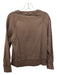 Zadig & Voltaire Size L Brown Cotton Crew Neck graphic Metallic Thread Sweater Brown / L