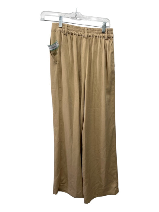 Donni Size XS Tan Brown Lyocell Elastic Waist Pleat Trouser High Rise Pants Tan Brown / XS