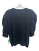 Frame Size XL Black Cashmere Short Puff Sleeve Knit Sweater Black / XL