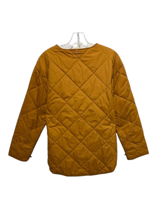 Gant Rugger Size S Mustard Yellow Polyamide Diamond Quilted Round Neck Jacket Mustard Yellow / S