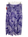 Mara Hoffman Size 2X Purple & White Cotton Smocked Upper Midi Floral Skirt Purple & White / 2X