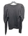 Ulla Johnson Size M Black Organic Cotton Puff Shoulder Long Sleeve Crew Neck Top Black / M