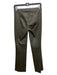 Theory Size 00 Dark Olive Green Lamb leather Hook & Zip Slim Straight Leg Pants Dark Olive Green / 00