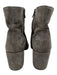 Vince Shoe Size 8.5 Gray Suede round toe Block Heel Inner Side Zip Ankle Booties Gray / 8.5