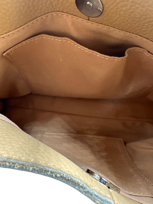 Milla Tan Leather Shoulder Bag Tan / Small
