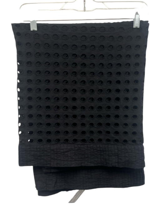 Solid & Striped Size One Size Black Cotton Eyelet Circle Cut Outs Wrap Coverup Black / One Size