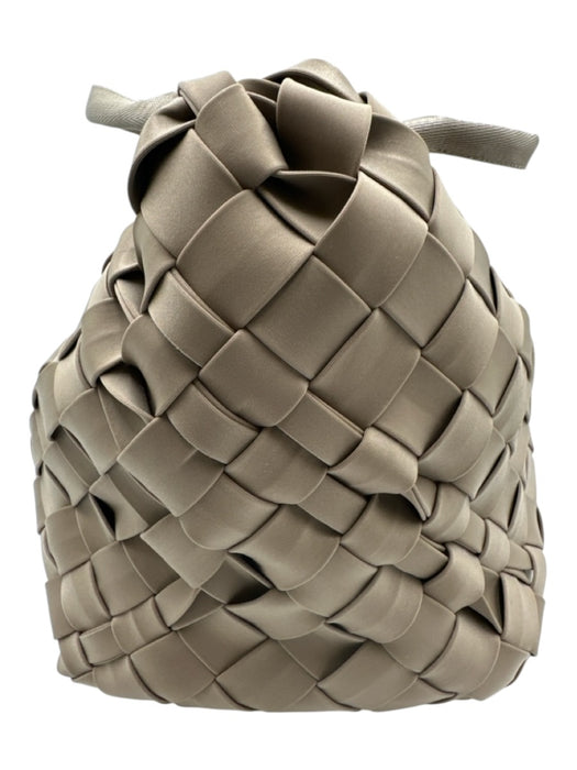 Naghedi Taupe Brown Neoprene Woven Double Handle Tote Pouch Included Bag Taupe Brown / M