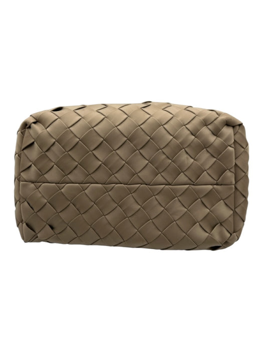 Naghedi Taupe Brown Neoprene Woven Double Handle Tote Pouch Included Bag Taupe Brown / M