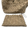 Naghedi Taupe Brown Neoprene Woven Double Handle Tote Pouch Included Bag Taupe Brown / M