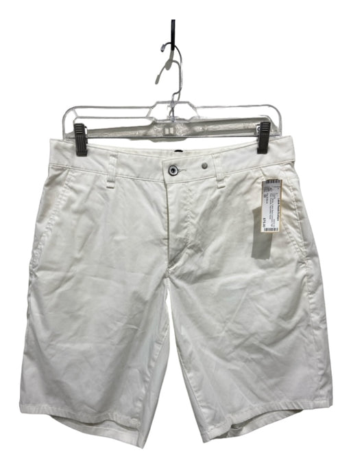 Rag & Bone Size 30 White Cotton Blend bermuda High Rise Pockets Shorts White / 30