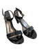 Donald J Pliner Shoe Size 7 Black Embossed open toe Ankle Strap Shoes Black / 7