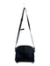 Longchamp Black Leather Silver Hardware Zip Close Pebbled Cross Body Bag Black / M