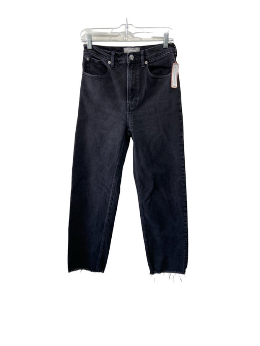 Everlane Size 26 L Black Cotton Blend High Rise Straight Leg 5 Pocket Jeans Black / 26 L