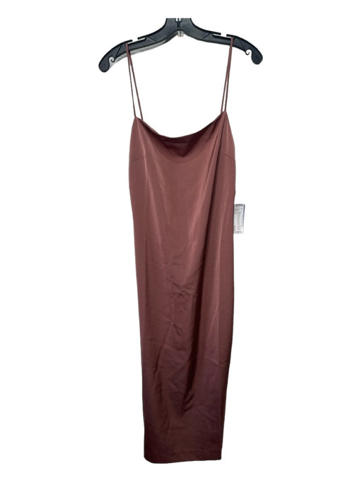NBD Size S Mauve Polyester Blend Low Back Spaghetti Strap Square Neck Dress Mauve / S