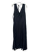 Everlane Size S Black Viscose Sleeveless Back Tie Maxi Seam Detail Dress Black / S