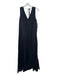 Everlane Size S Black Viscose Sleeveless Back Tie Maxi Seam Detail Dress Black / S