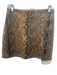 House of Harlow Size S Brown, Black & Beige Polyester Paneled Snake Mini Skirt Brown, Black & Beige / S