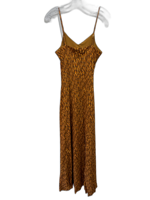 Favorite Daughter Size S Yellow, orange & brown Viscose Spaghetti Strap Dress Yellow, orange & brown / S