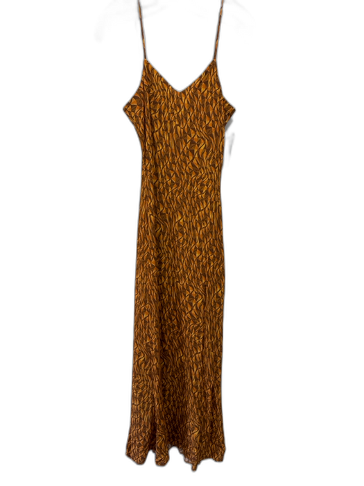 Favorite Daughter Size S Yellow, orange & brown Viscose Spaghetti Strap Dress Yellow, orange & brown / S
