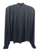 Derek Lam 10 Crosby Size 4 Black Polyester Pintuck Bib Front Long Sleeve Top Black / 4