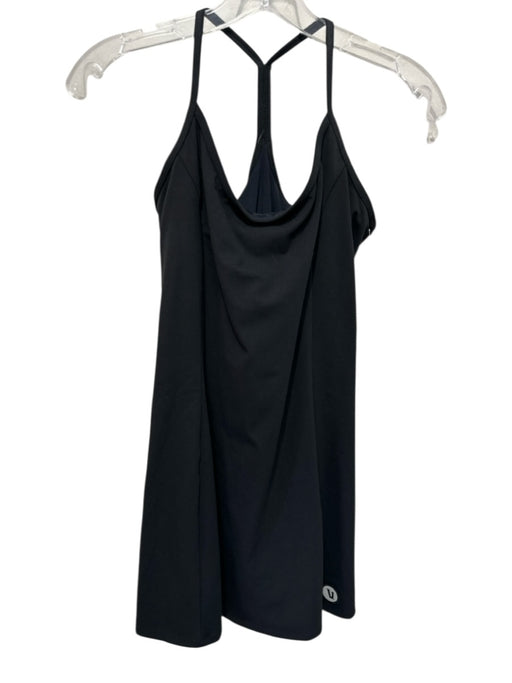 Vuori Size Medium Black Polyester Blend Spaghetti Strap Racerback Skort Dress Black / Medium